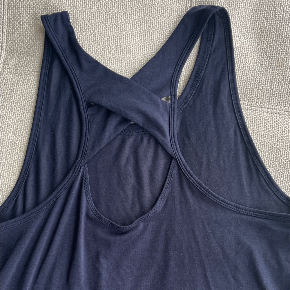 Athleta Navy Racerback Tank Top - Picture 5 of 5